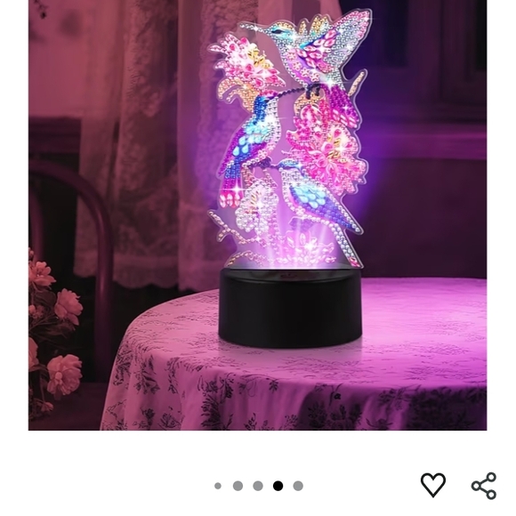 Colorful LED Hummingbird Display - Picture 4 of 5